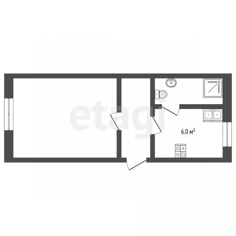 1-к кв. Вологодская область, Великий Устюг Красноармейская ул., 45 ... - Фото 2