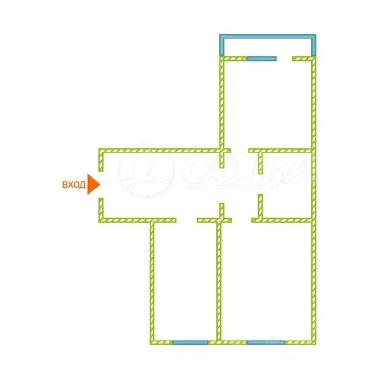 2-к кв. Дагестан, Каспийск просп. Акулиничева, 12 (55.0 м) - Фото 2
