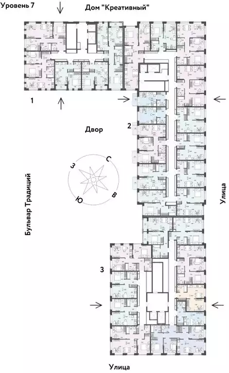 2-к кв. Тюменская область, Тюмень ул. Андрея Кореневского, 5к1 (35.63 ... - Фото 1