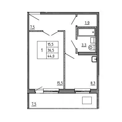 1-к кв. Приморский край, Уссурийск Семь Ветров мкр, Пархоменко жилой ... - Фото 0