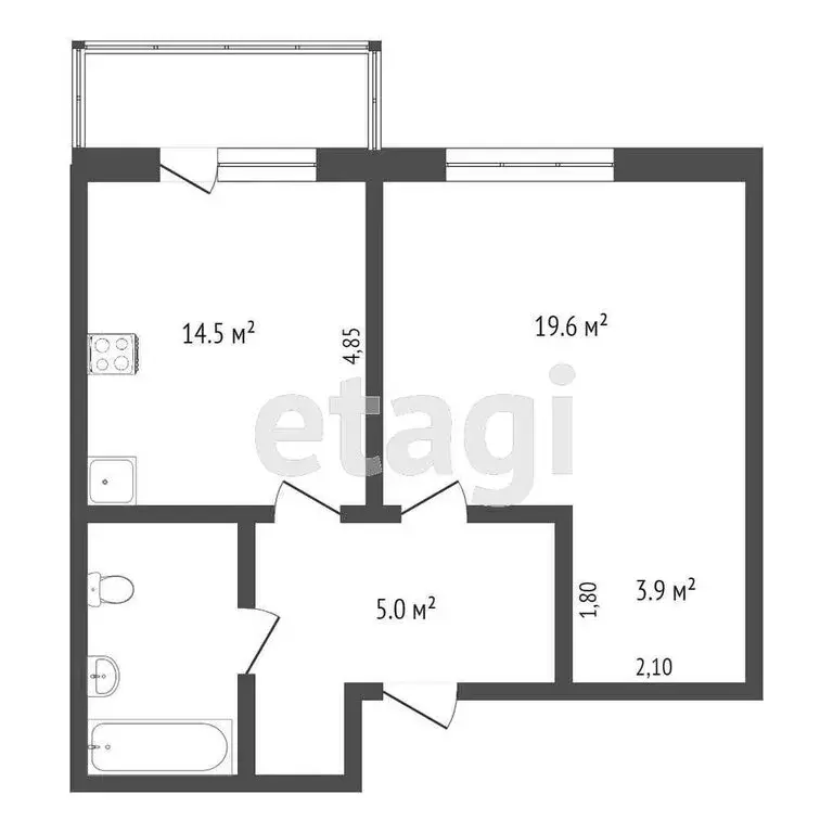 1-комнатная квартира: Ярославль, Тутаевское шоссе, 101 (39.4 м) - Фото 1