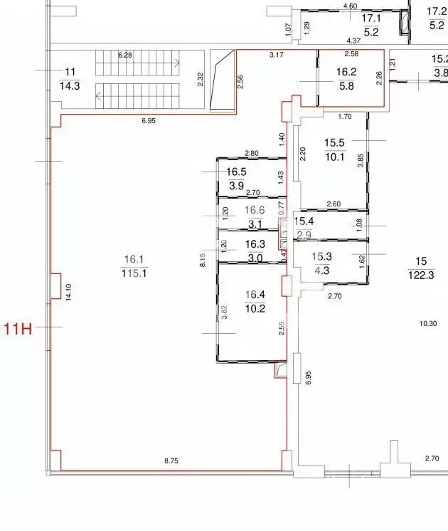 Помещение свободного назначения в Москва наб. Марка Шагала, 11к2 (141 ... - Фото 2