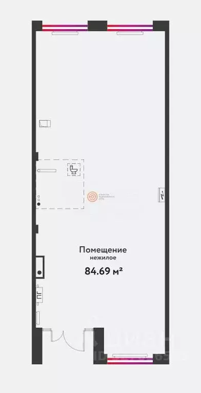 Помещение свободного назначения в Тюменская область, Тюмень ул. 50 лет ... - Фото 1