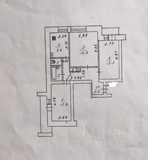 3-к кв. Кировская область, Киров ул. Романа Ердякова, 18 (65.0 м) - Фото 0