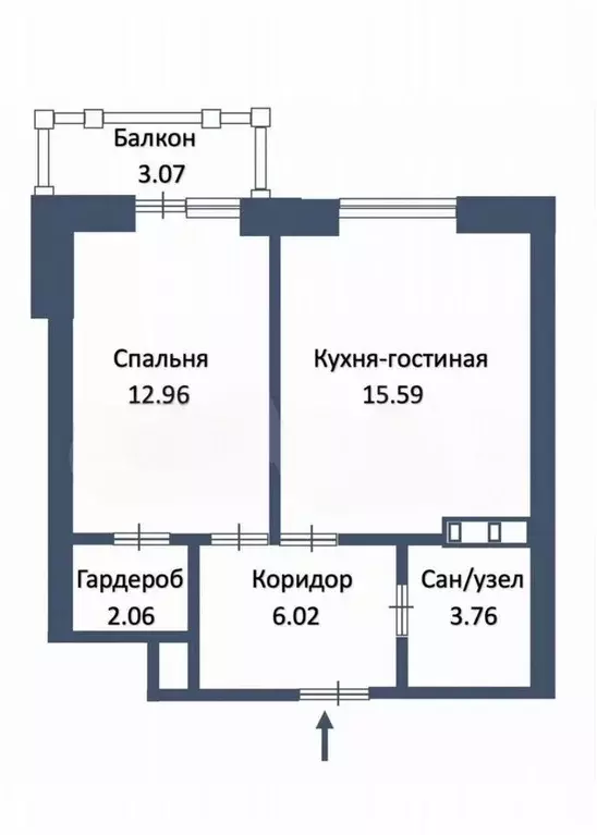 1-к кв. Санкт-Петербург ул. Плесецкая, 6 (39.0 м) - Фото 0