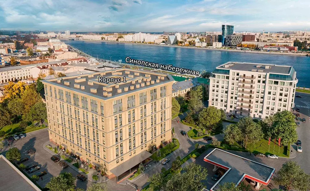Апартаменты-студия, 25,6 м, 3/10 эт. - Фото 1