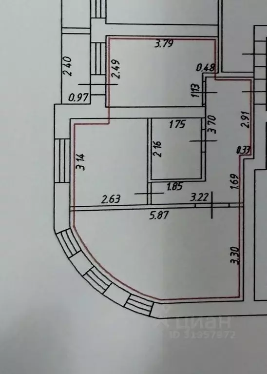 2-к кв. Ивановская область, Кохма просп. Героев, 1 (48.45 м) - Фото 2