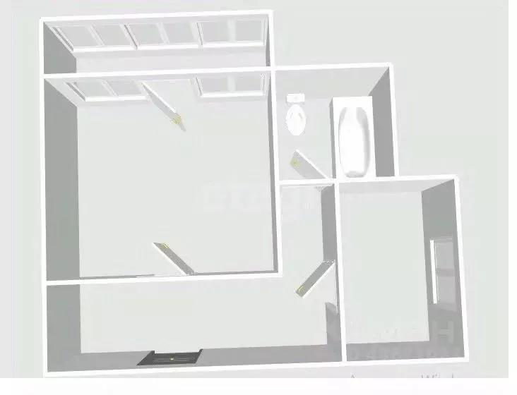 1-к кв. Сахалинская область, Поронайск Восточная ул., 100 (35.0 м) - Фото 2