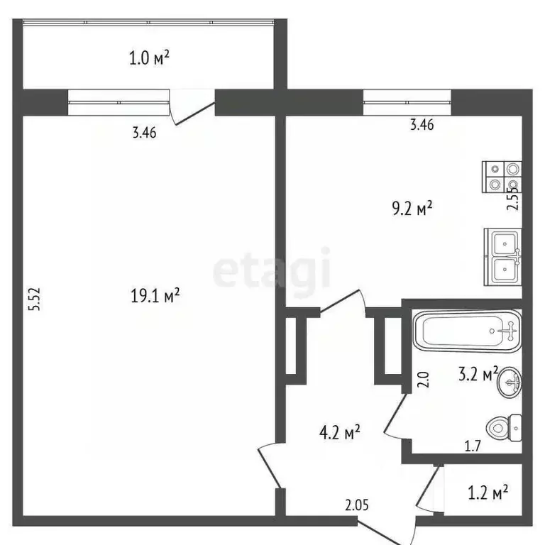 1-к кв. Мордовия, Саранск ул. Н. Эркая, 28 (37.1 м) - Фото 1