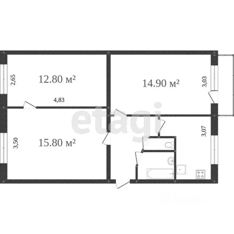 3-к кв. Вологодская область, Вологда ул. Карла Маркса, 76 (59.2 м) - Фото 1