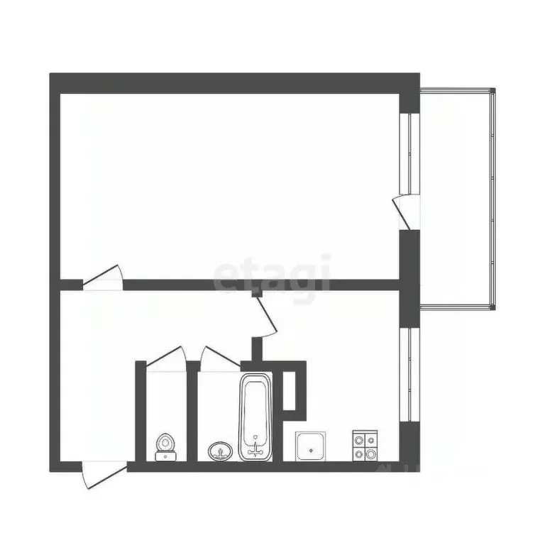 1-к кв. Мордовия, Саранск городской округ, пос. Озерный ул. Тепличная, ... - Фото 2