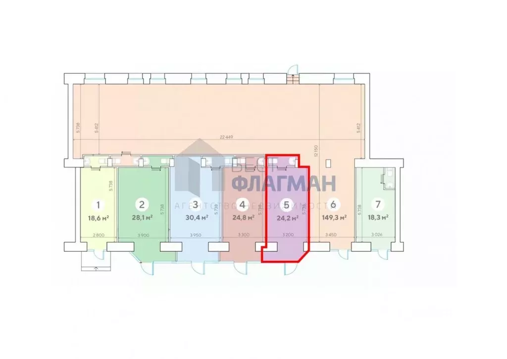 Помещение свободного назначения в Москва Ленинский просп., 62/1 (24 м) - Фото 2