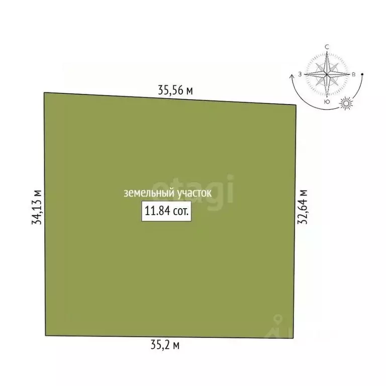 Участок в Амурская область, Благовещенский район, с. Волково  (11.84 ... - Фото 2