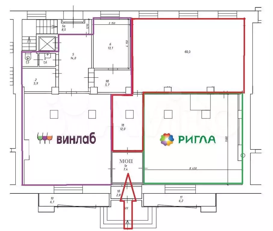 Продажа помещения с аптекой Ригла на Соколе, 60 м - Фото 0