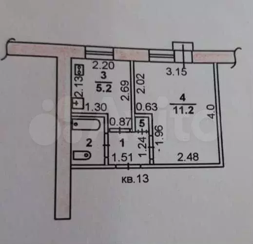 1-к. квартира, 21 м, 2/5 эт. - Фото 0