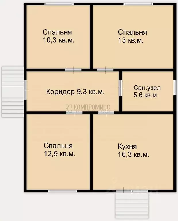 Дом в Краснодарский край, Северский район, Ильское городское ... - Фото 2