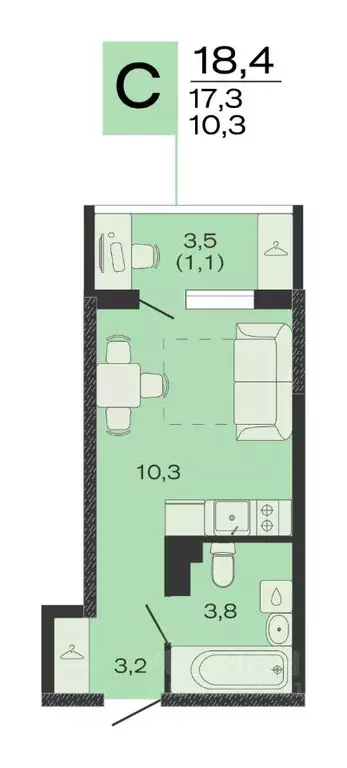 Студия Краснодарский край, Красноармейский район, Марьянское с/пос, ... - Фото 1