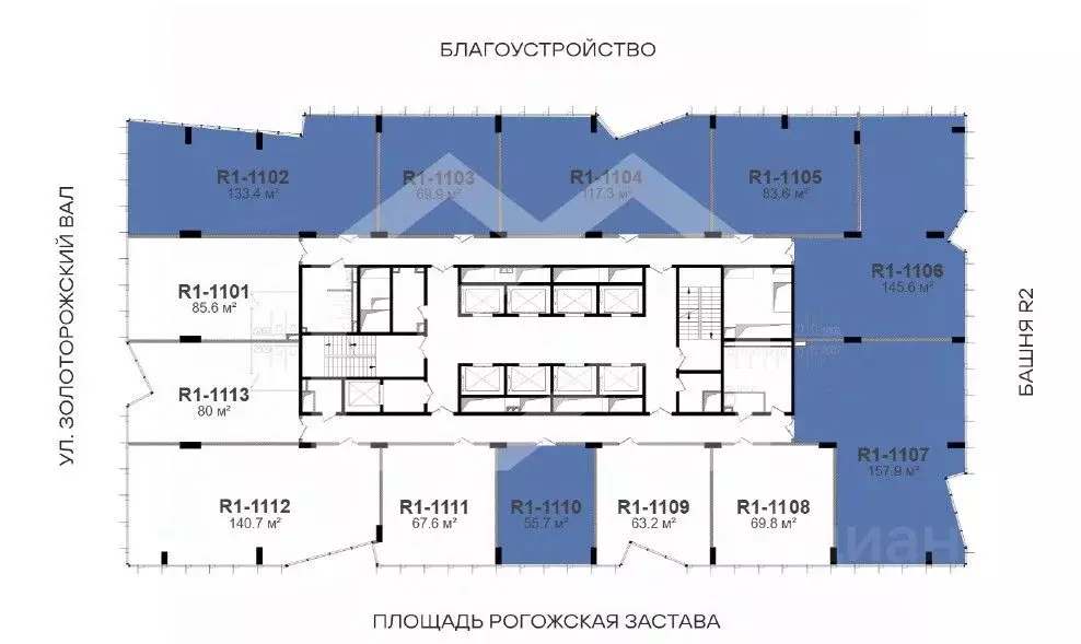 Офис в Москва ул. Золоторожский Вал, 11С1 (117 м) - Фото 1