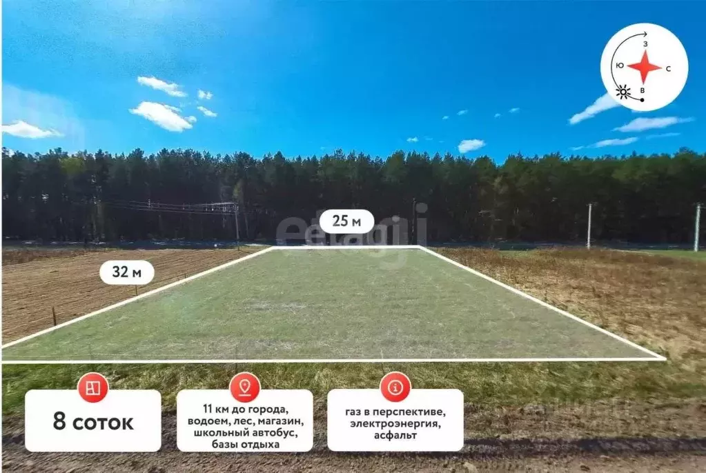 Участок в Тюменская область, Тюменский муниципальный округ, д. ... - Фото 2