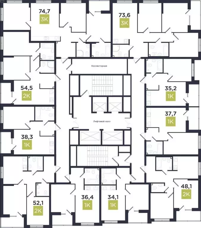 2-к кв. Свердловская область, Екатеринбург ул. Свердлова, 10 (52.1 м) - Фото 1