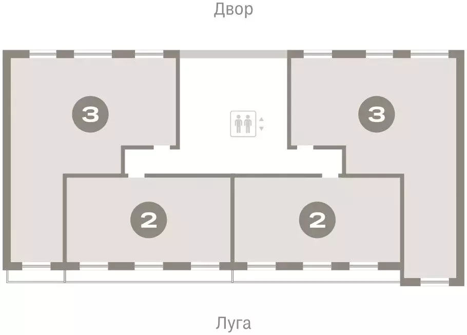 3-комнатная квартира: Тюмень, микрорайон ДОК, ЖК Октябрьский на Туре ... - Фото 2