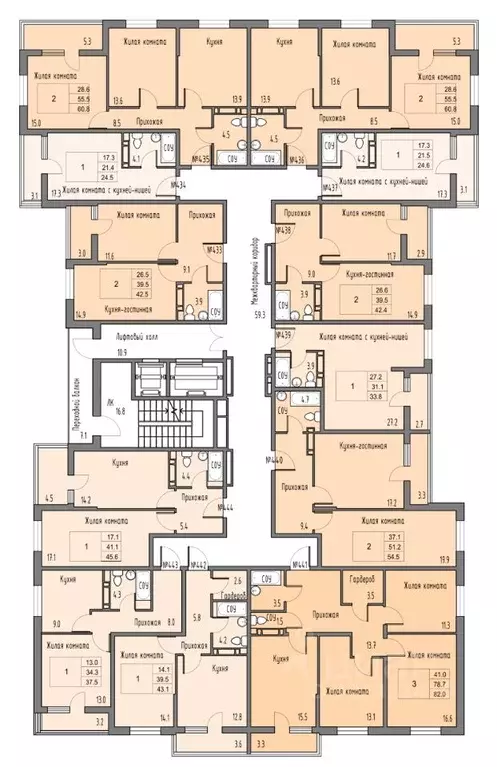 2-к кв. Ростовская область, Ростов-на-Дону Левенцовский мкр,  (41.4 м) - Фото 2