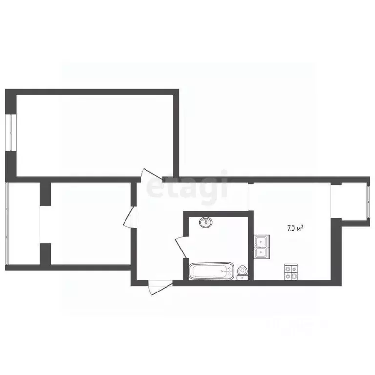 2-к кв. Севастополь ул. Адмирала Юмашева, 17Д (50.5 м) - Фото 2