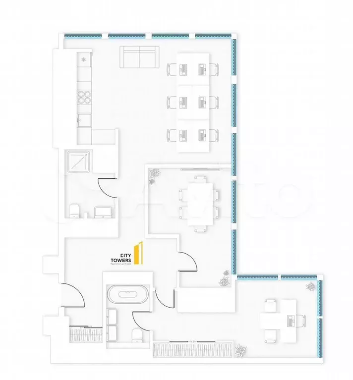 Open space + 2 кабинета Мебель - Фото 0