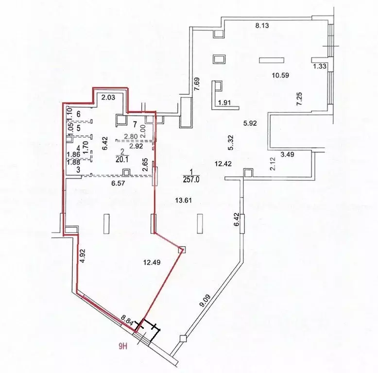 Помещение свободного назначения в Москва Каширский проезд, 25к2 (100 ... - Фото 2