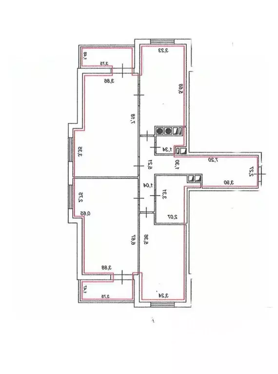 3-к кв. Тульская область, Тула ул. Демонстрации, 20Б (123.0 м) - Фото 1