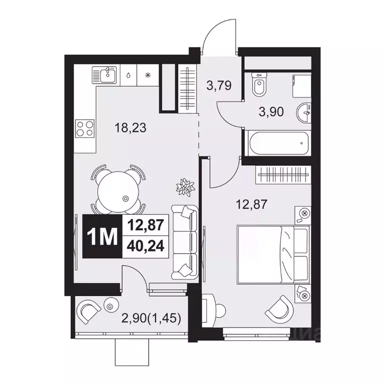 2-к кв. Пензенская область, Пенза Тепличный мкр, Прованс жилой ... - Фото 1