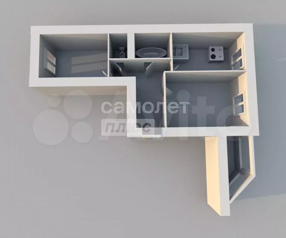 2-к. квартира, 51 м, 6/9 эт. - Фото 1