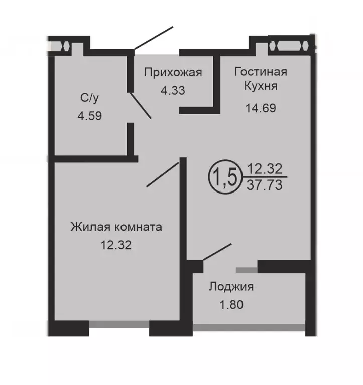 Продаётся 1-к квартира, 35.7 м - Фото 0