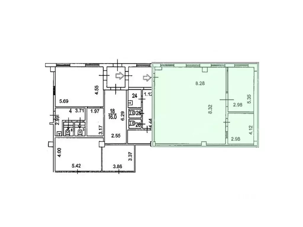 Офис в Москва ул. Кулакова, 20С1в (106 м) - Фото 2