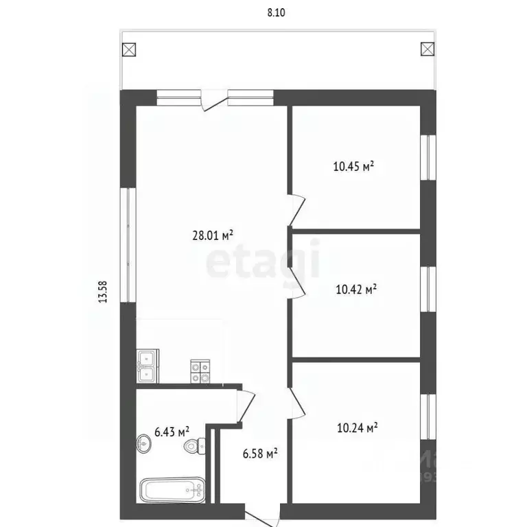 Дом в Тюменская область, Тюменский район, Победа кп  (108 м) - Фото 1