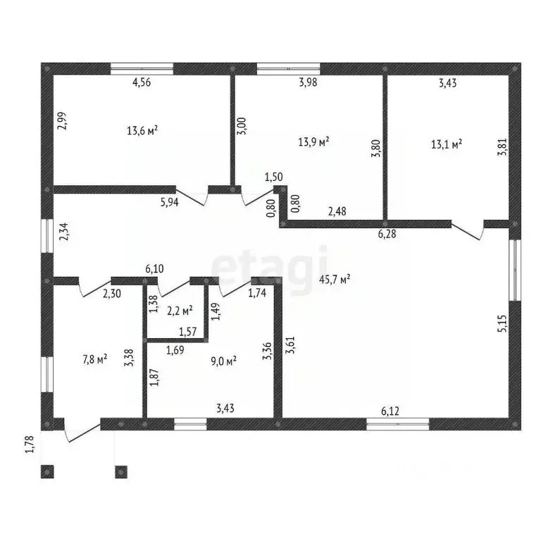 Дом в Башкортостан, Иглинский район, Акбердинский сельсовет, с. ... - Фото 2