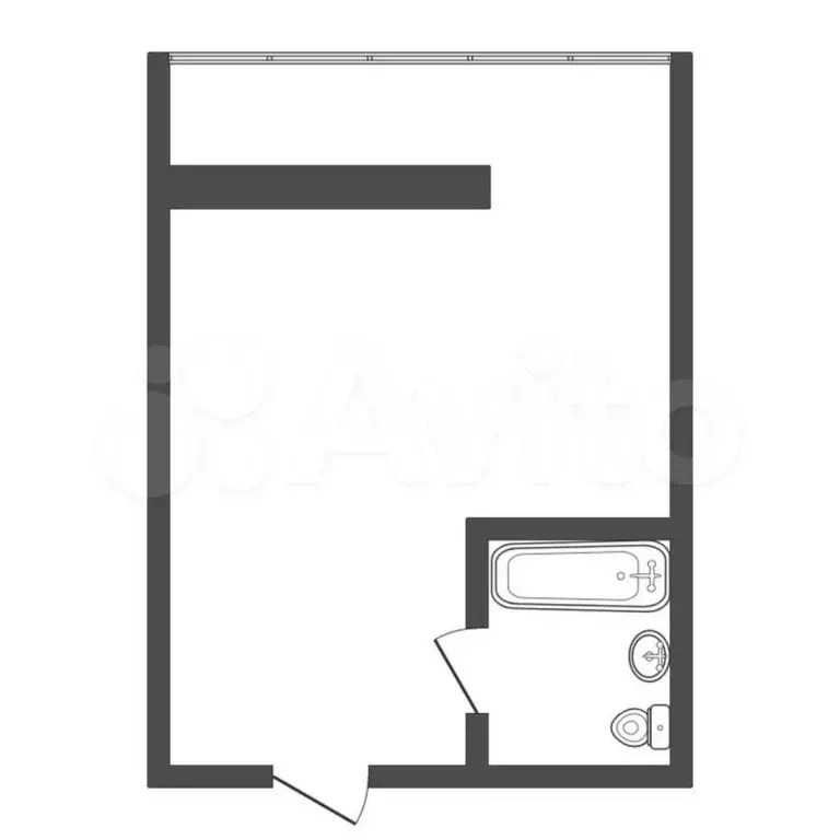 Квартира-студия, 14,8 м, 7/8 эт. - Фото 0