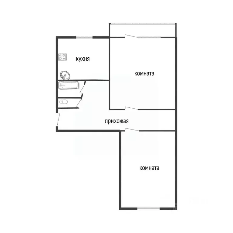 2-к кв. Смоленская область, Вязьма ул. Восстания, 6 (46.1 м) - Фото 2
