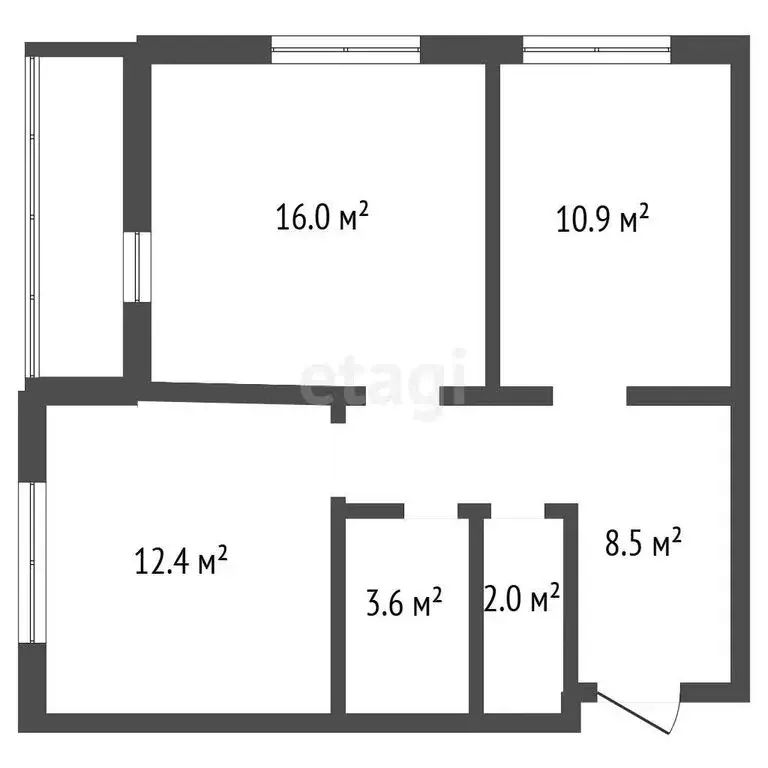 2-комнатная квартира: Воронеж, улица Загоровского, 1 (53.4 м) - Фото 1