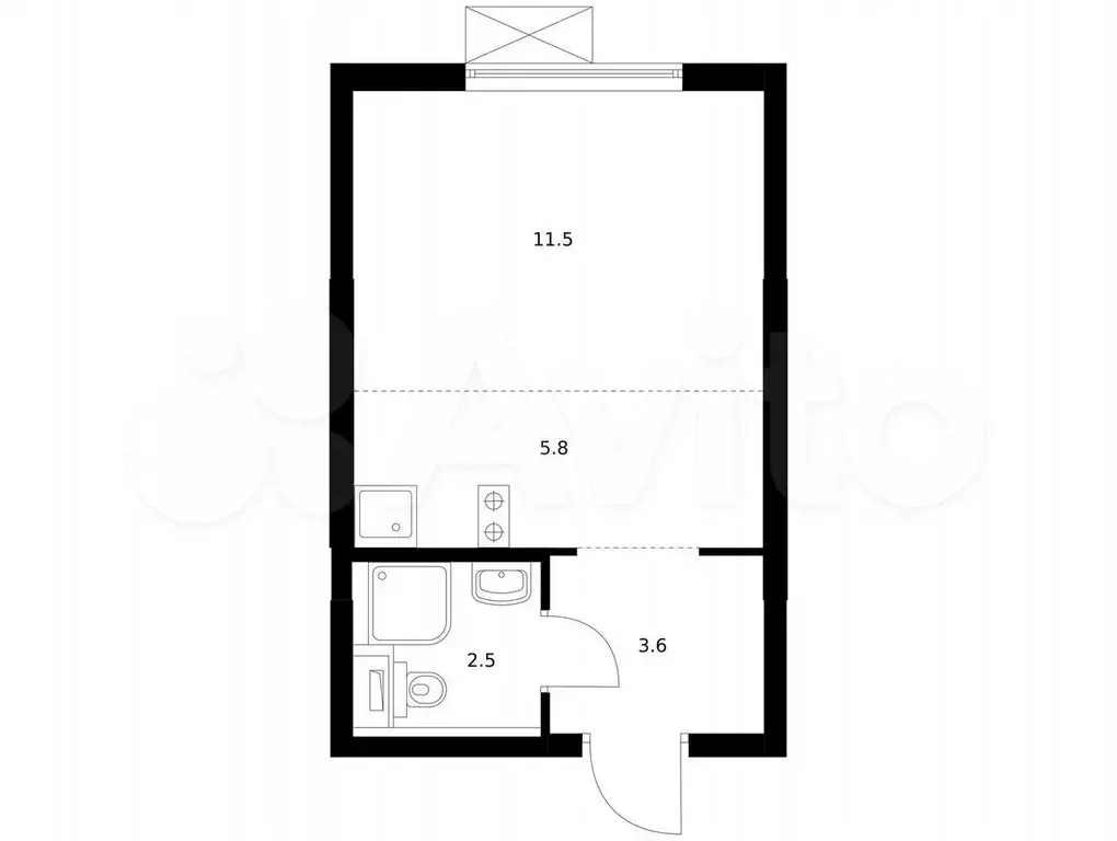 Квартира-студия, 23,4 м, 17/25 эт. - Фото 0