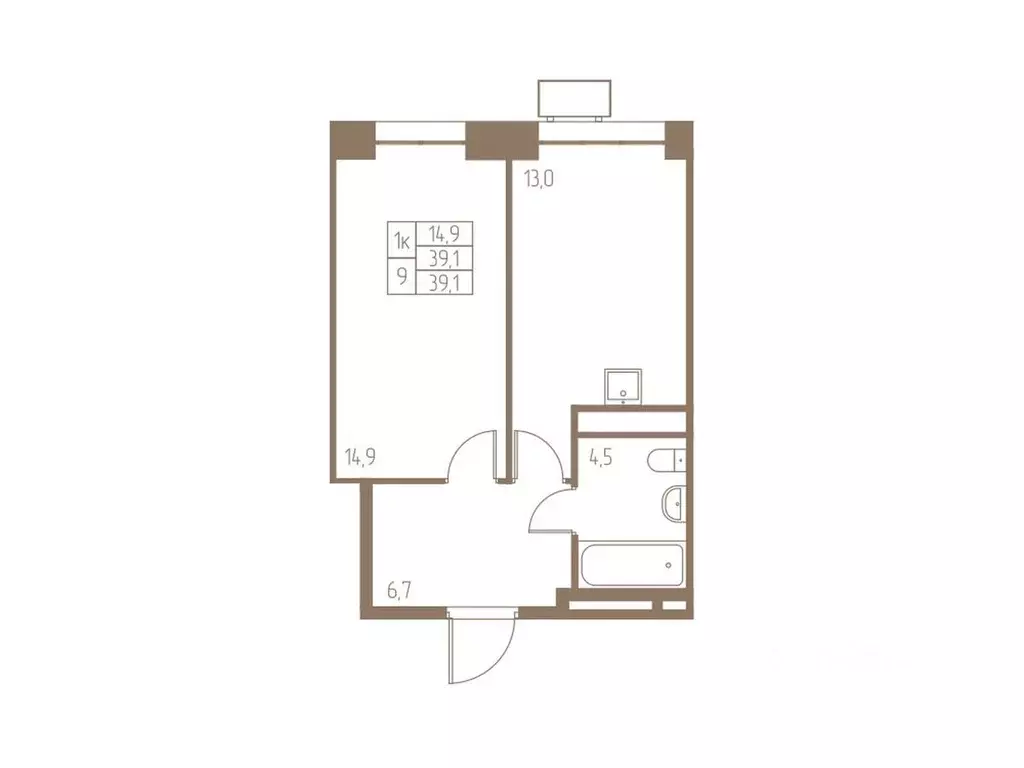 1-к кв. Московская область, Пушкино Фабрикант жилой комплекс, 1 (39.1 ... - Фото 0