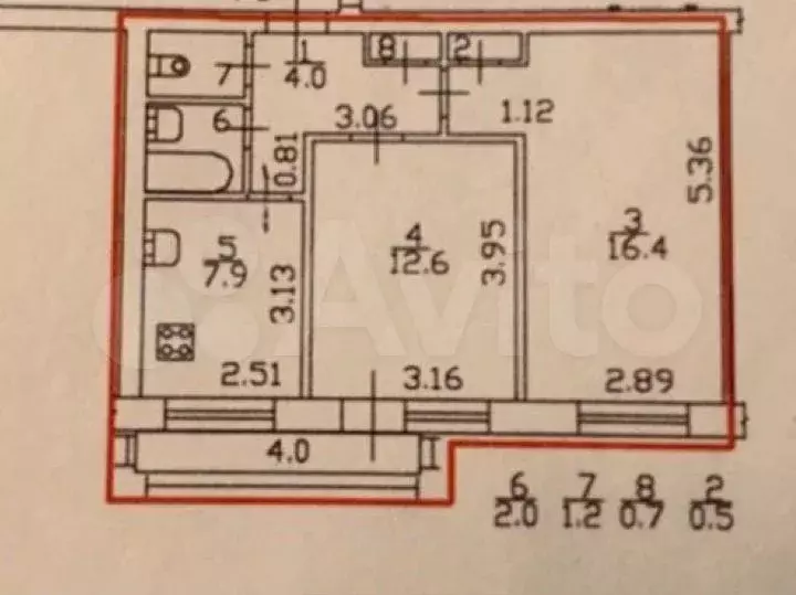 2-к. квартира, 45 м, 3/9 эт. - Фото 0