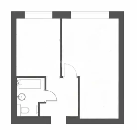 1-комнатная квартира: Казань, Окольная улица, 17Б (31.8 м) - Фото 1