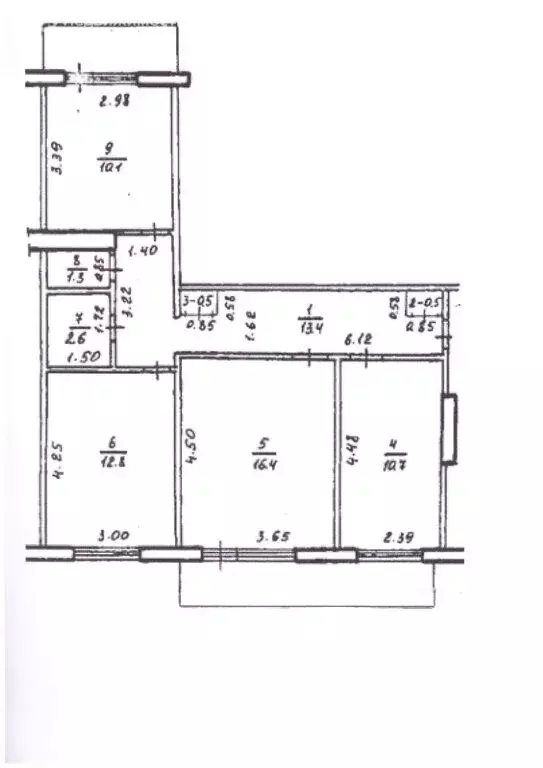 3-комнатная квартира: Салават, Ленинградская улица, 45 (76 м) - Фото 1
