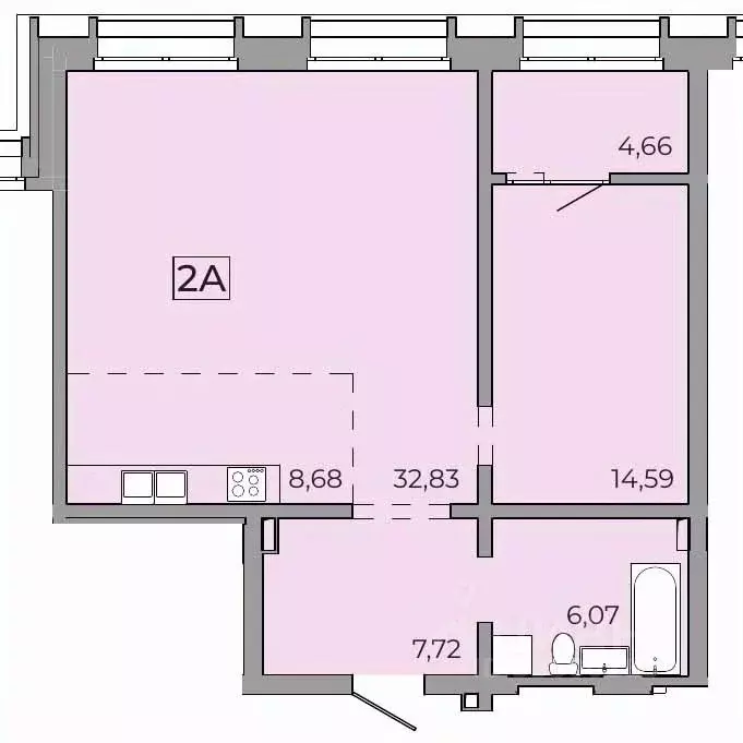 2-к кв. Иркутская область, Иркутск Байкальская ул., 89 (75.6 м) - Фото 0