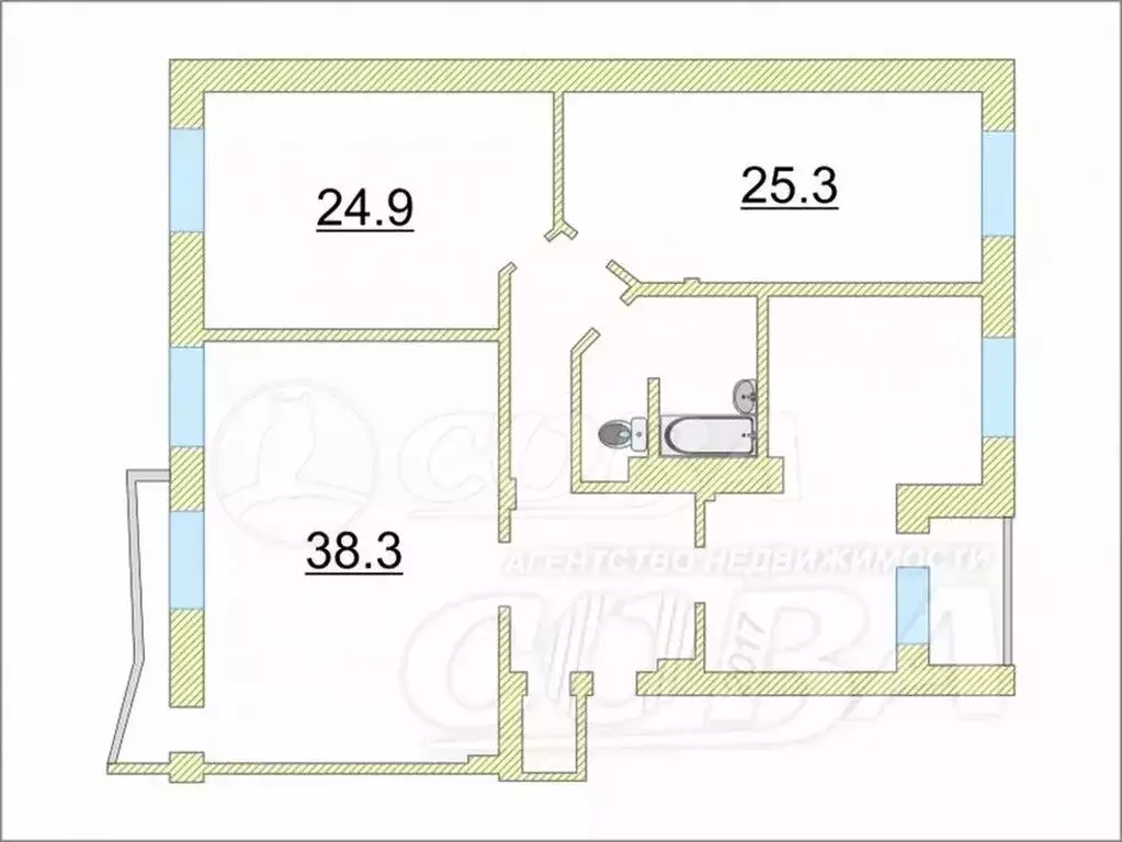 Квартира-студия: Тюмень, Холодильная улица, 84/2 (143.2 м) - Фото 2