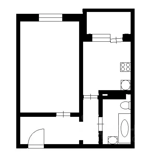 1-к кв. Санкт-Петербург просп. Большевиков, 38к5 (38.5 м) - Фото 2