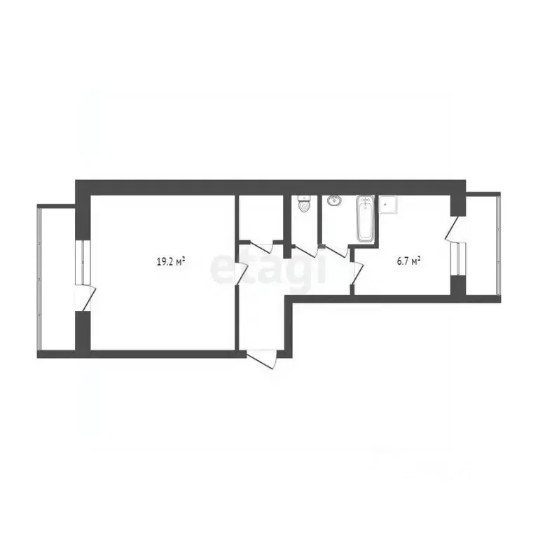 1-к кв. Красноярский край, Красноярск ул. 26 Бакинских Комиссаров, 30 ... - Фото 2