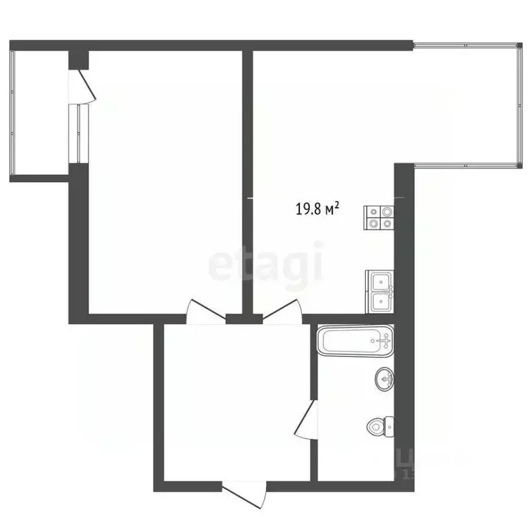 1-к кв. Краснодарский край, Анапа ул. Ленина, 183 (49.5 м) - Фото 1