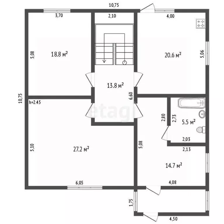 Дом в Владимирская область, Ковровский район, Малыгинское с/пос, с. ... - Фото 2